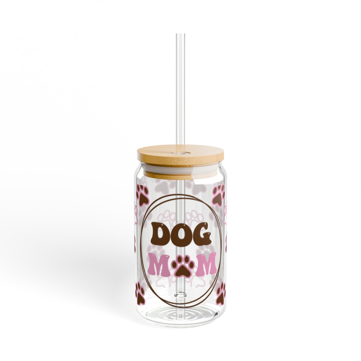 Dog Mom Glass Can Cup - Fun and Functional Dog Parent Gift
