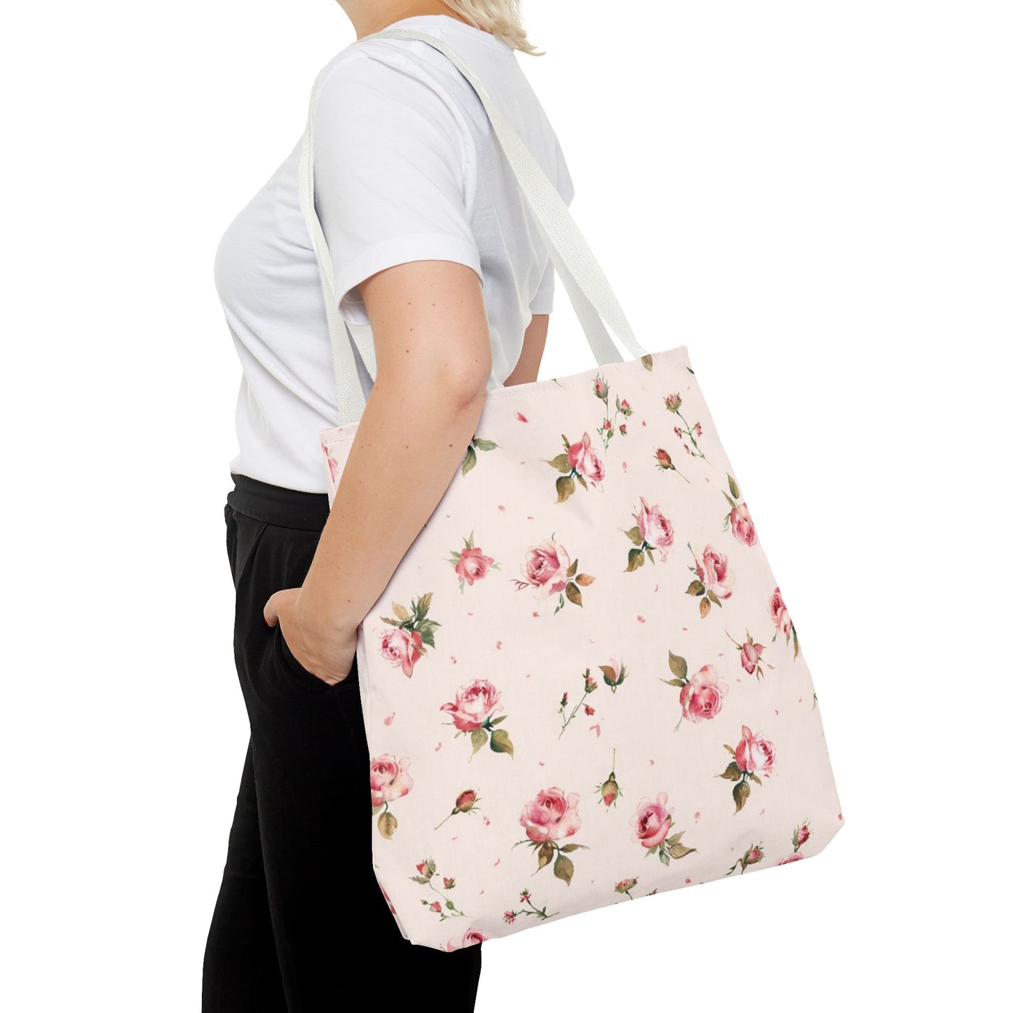Floral Print Tote Bag - Chic and Durable for Daily Use