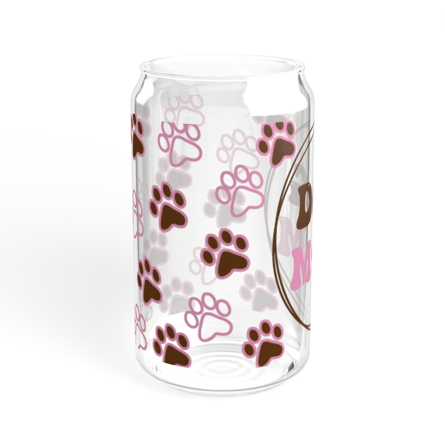 Dog Mom Glass Can Cup - Fun and Functional Dog Parent Gift