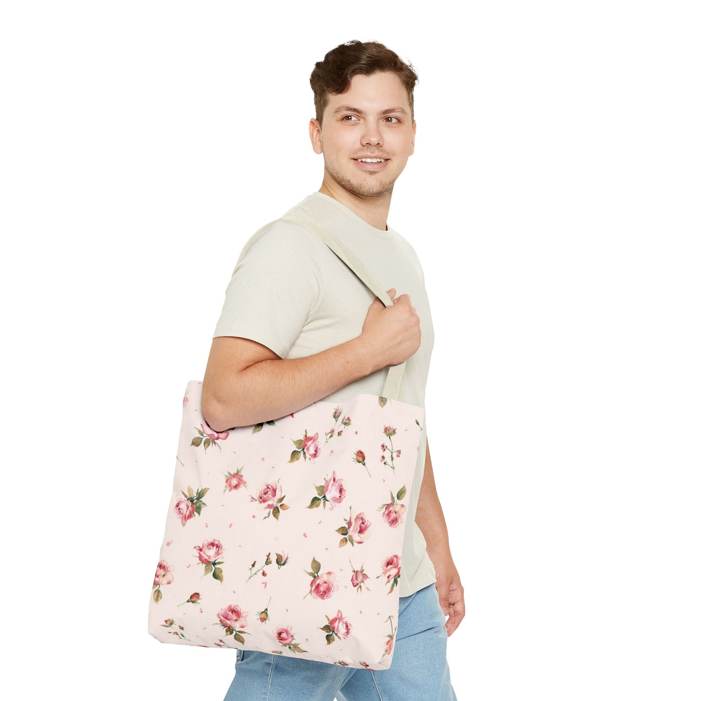 Floral Print Tote Bag - Chic and Durable for Daily Use