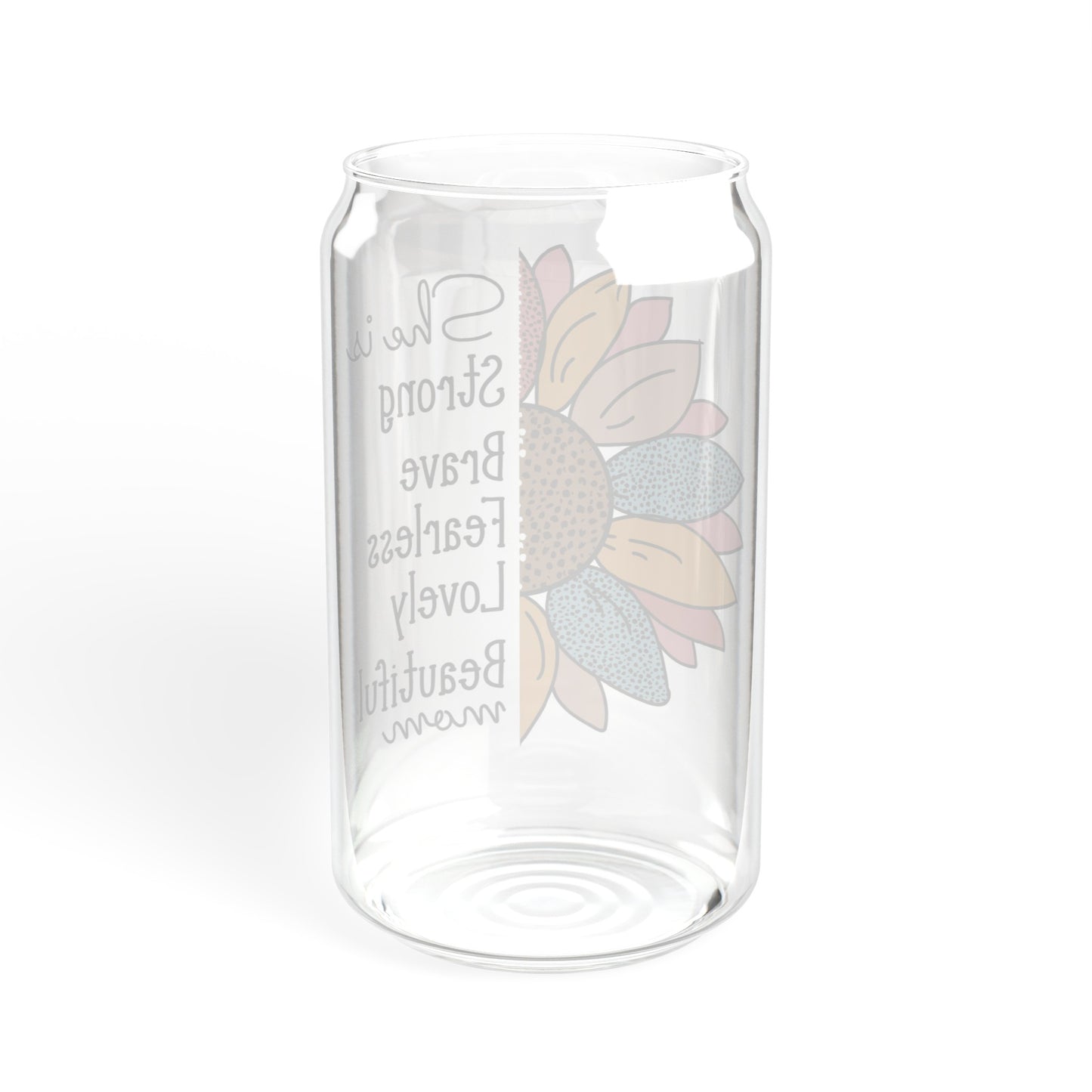 Gift for Mom: Hand-Crafted Beautiful Mom Glass Cup