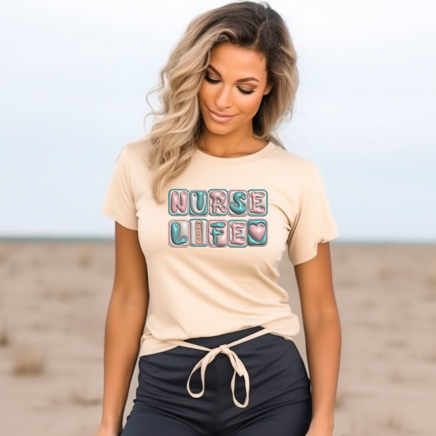 Nurse Life Shirt with Eye-catching Graphic Design