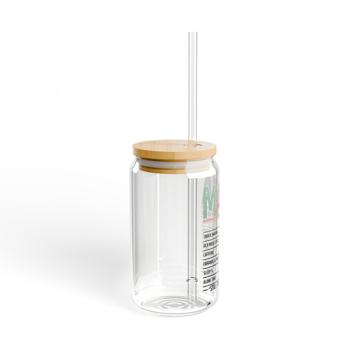Mama Daily Value Glass Cup - Mom Gift Ideas