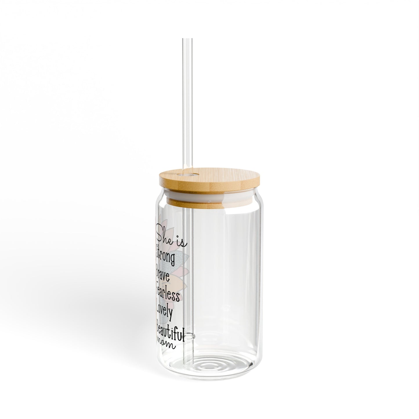 Gift for Mom: Hand-Crafted Beautiful Mom Glass Cup