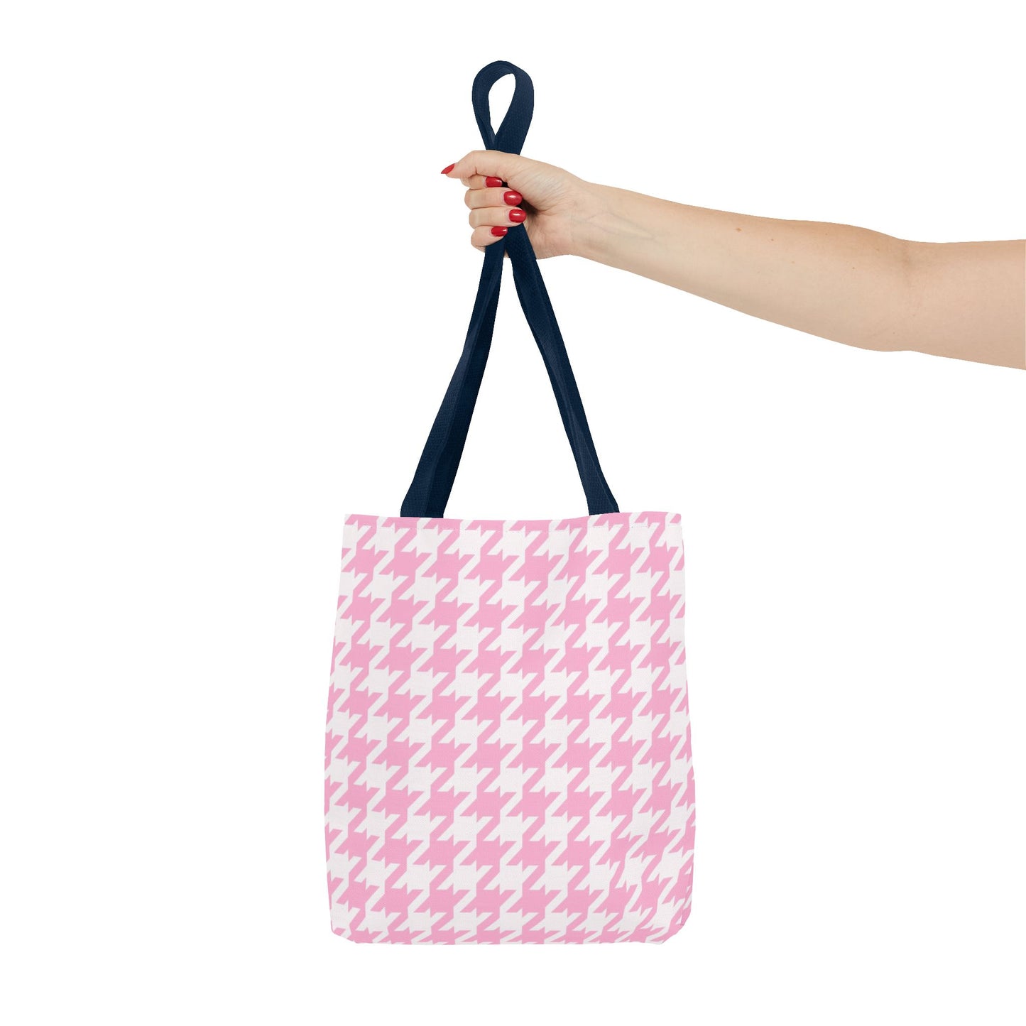 Classic meets Chic: Pink Houndstooth Tote