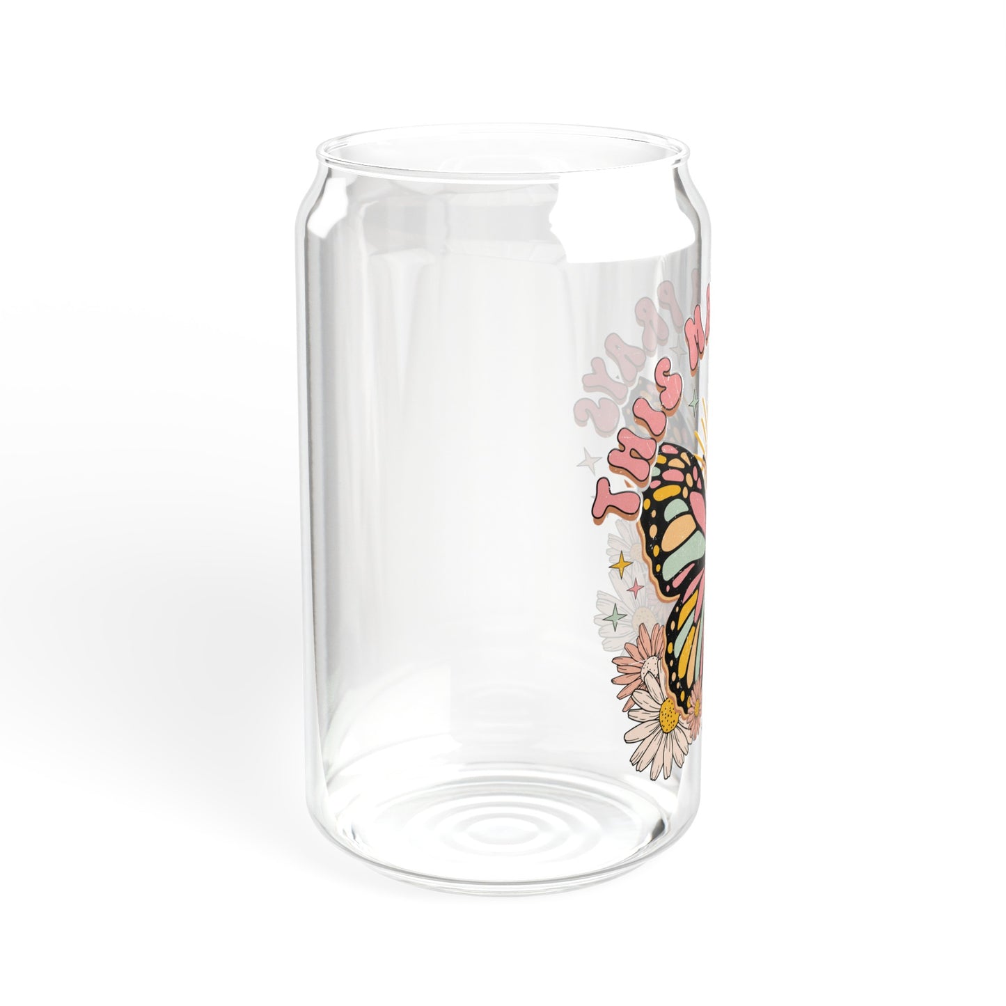 Empowering This Mama Prays Glass Cup - Inspirational Drinkware