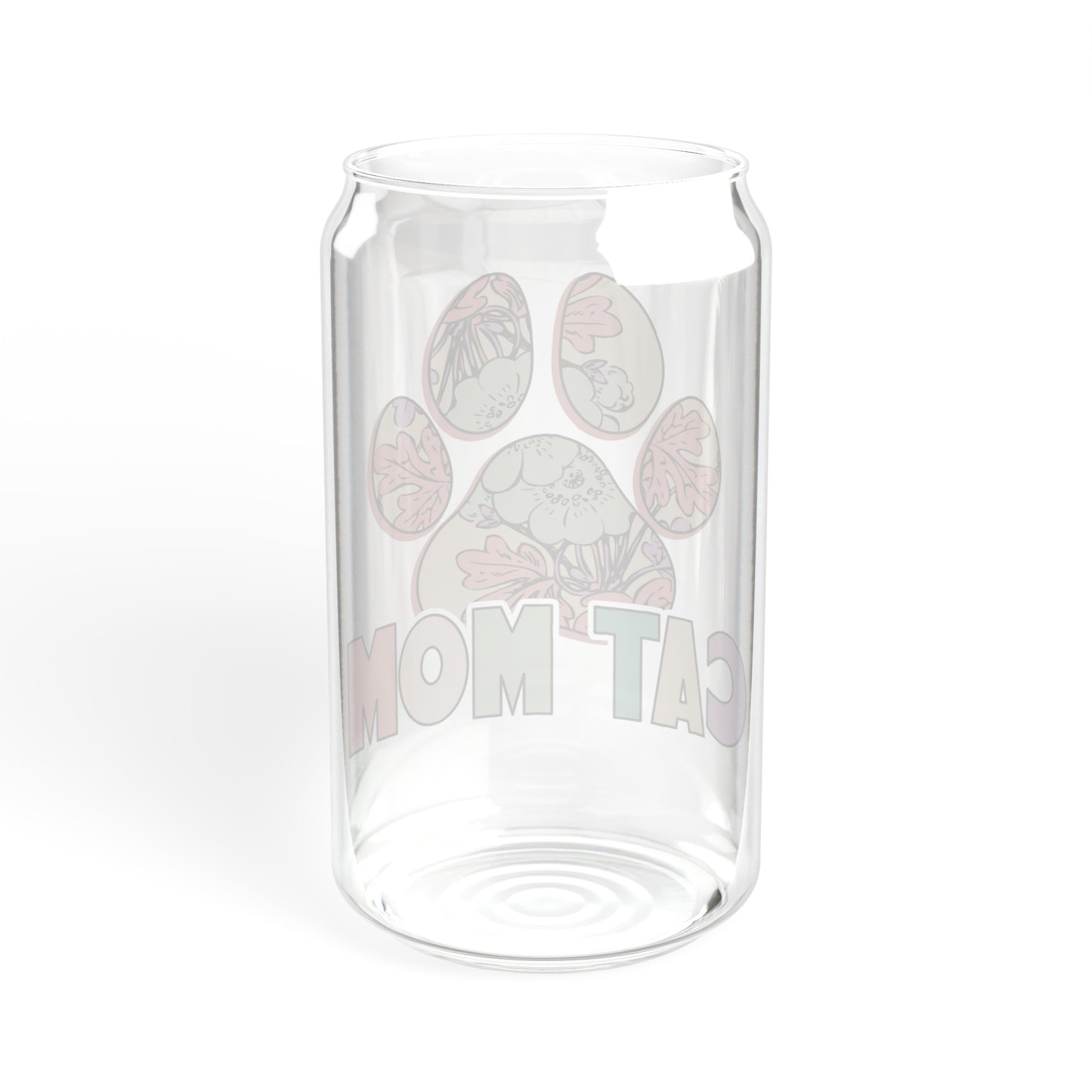 Cat Mom Glass Can Cup - Purrfect for Relaxing with Your Feline Friend