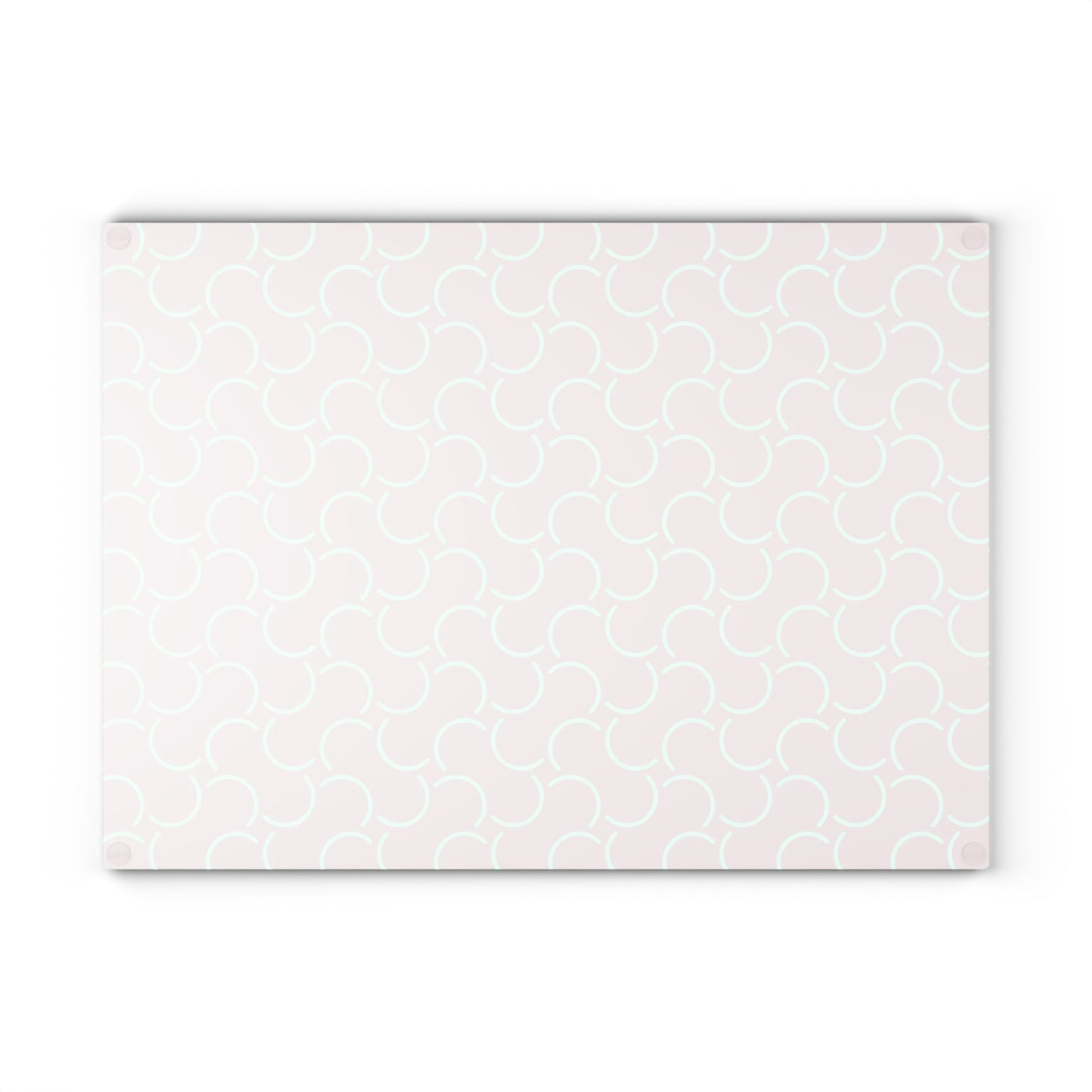 Classy Pink Pattern Glass Cutting Board