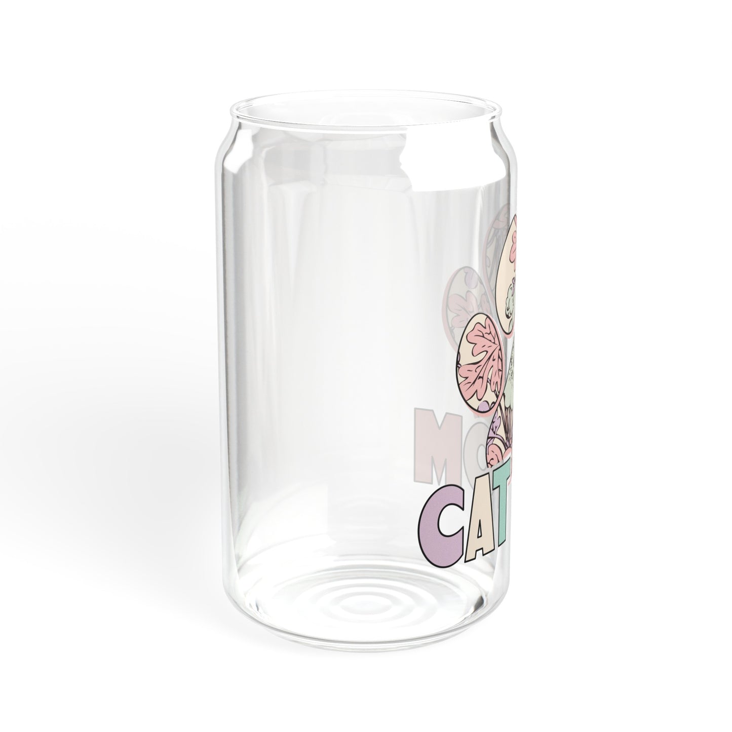 Cat Mom Glass Can Cup - Purrfect for Relaxing with Your Feline Friend