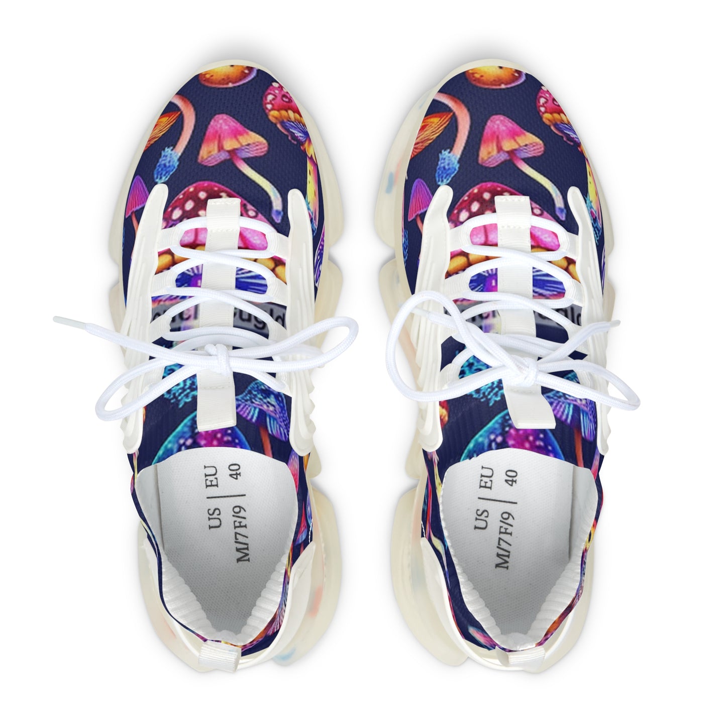 Men's and Women's Neon Mushrooms Sneakers - Funky & Fun Footwear