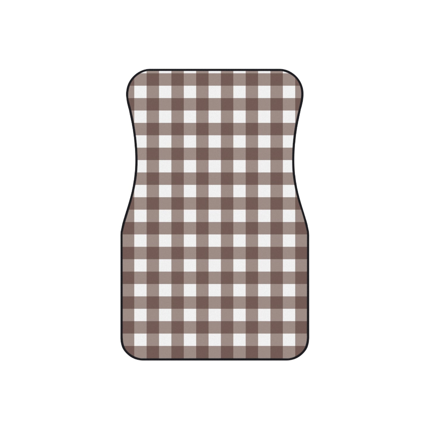 Stylish Black N' Checkered Car Mats - Set of 4 Vehicle Floor Protectors