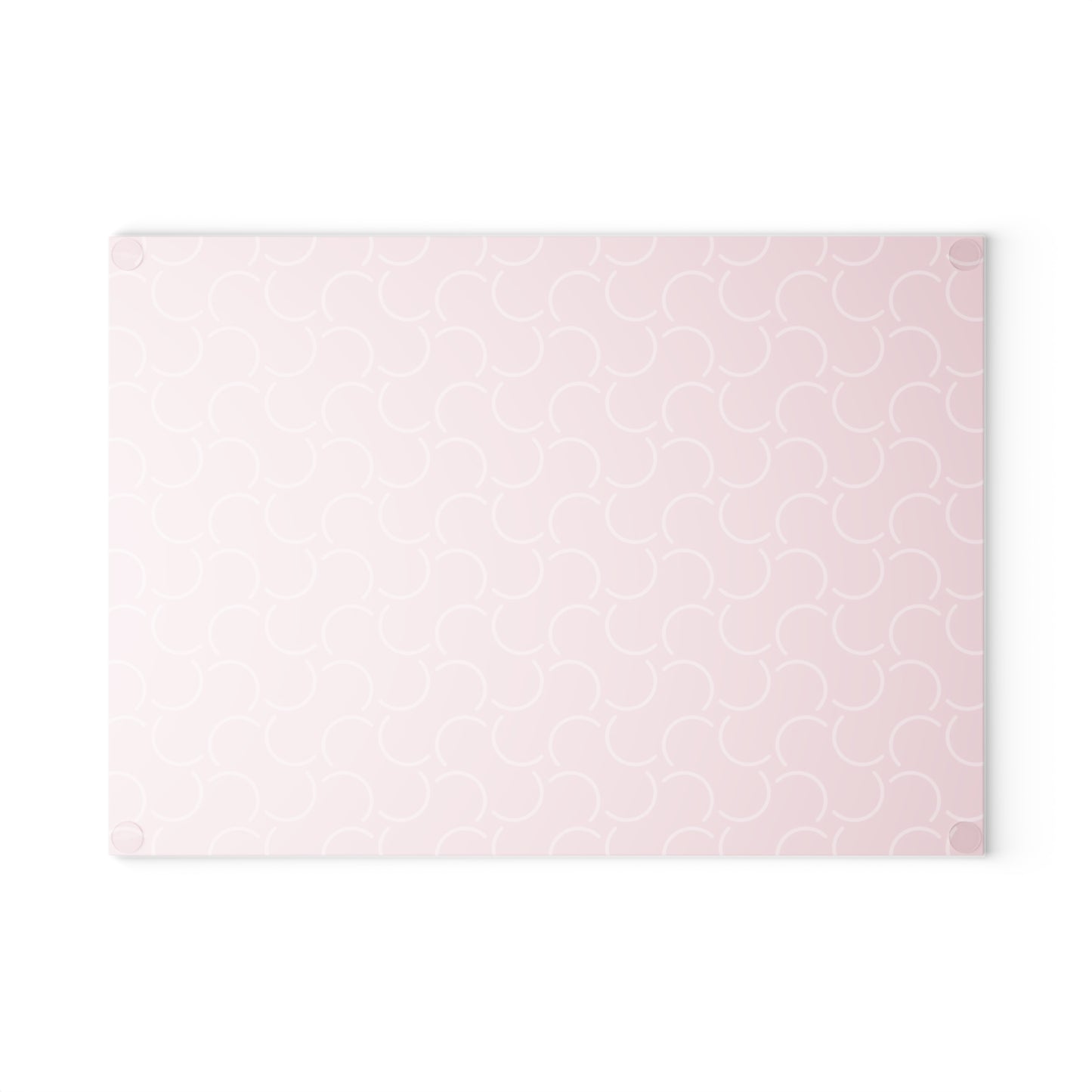 Classy Pink Pattern Glass Cutting Board