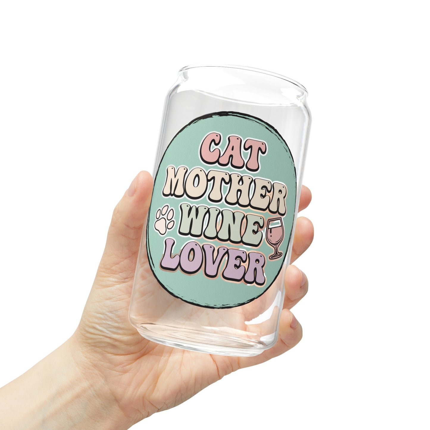 Adorable Cat Mother Wine Lover Glass Cup - Meow-tains your Favorite Beverage