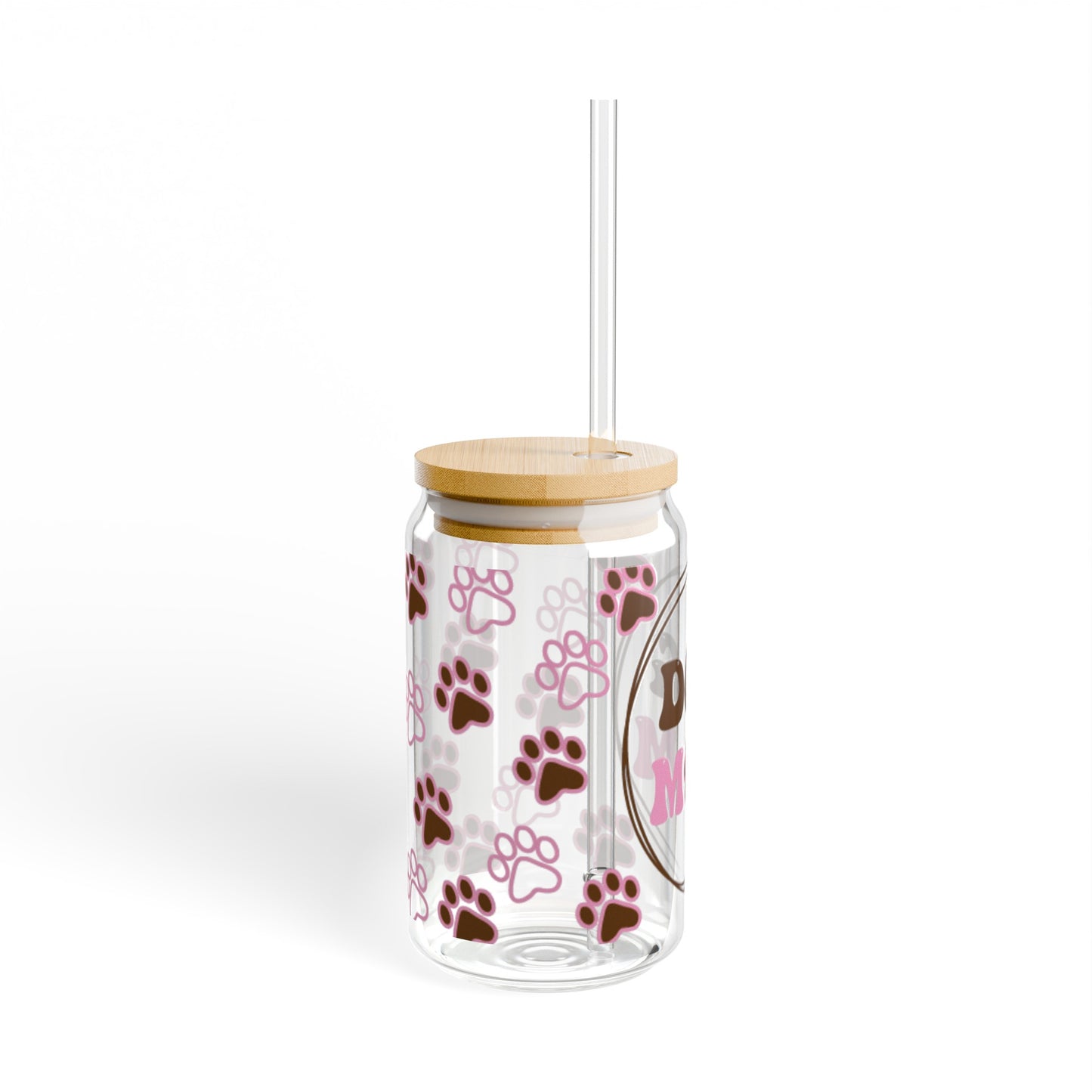 Dog Mom Glass Can Cup - Fun and Functional Dog Parent Gift