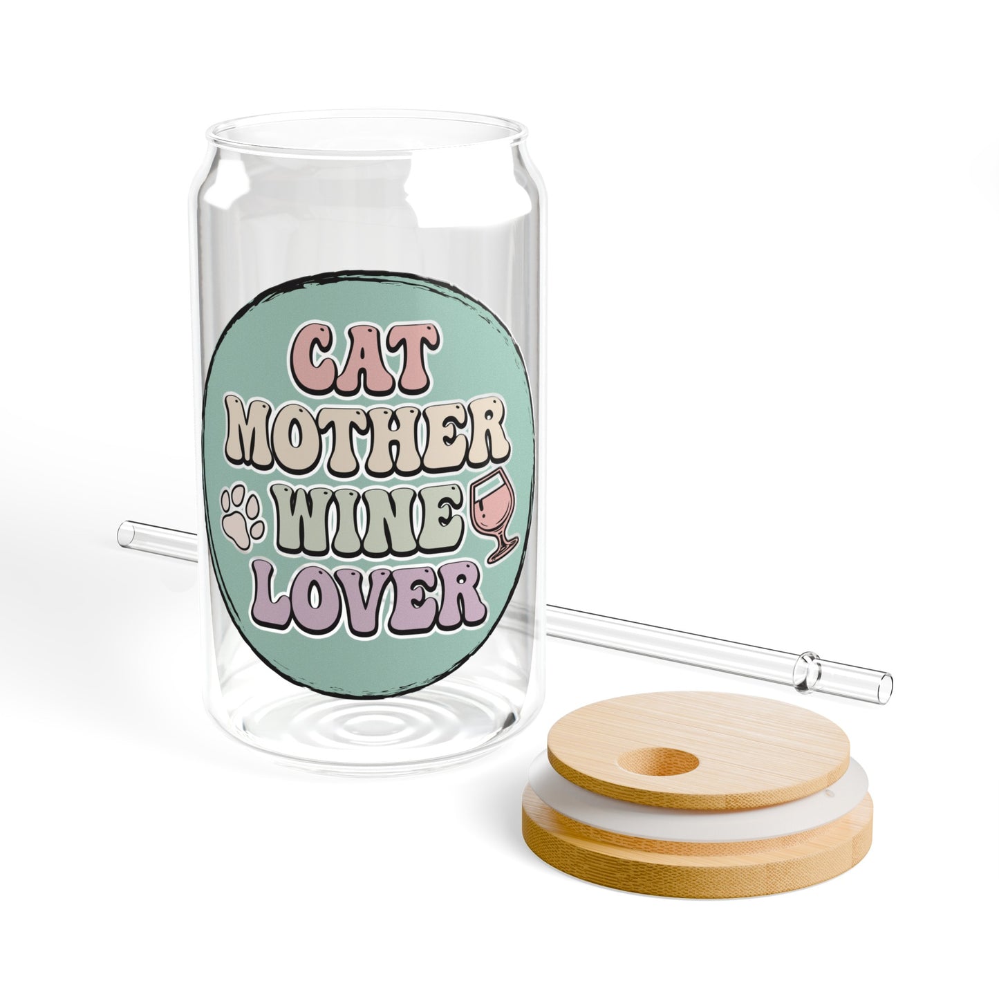 Adorable Cat Mother Wine Lover Glass Cup - Meow-tains your Favorite Beverage