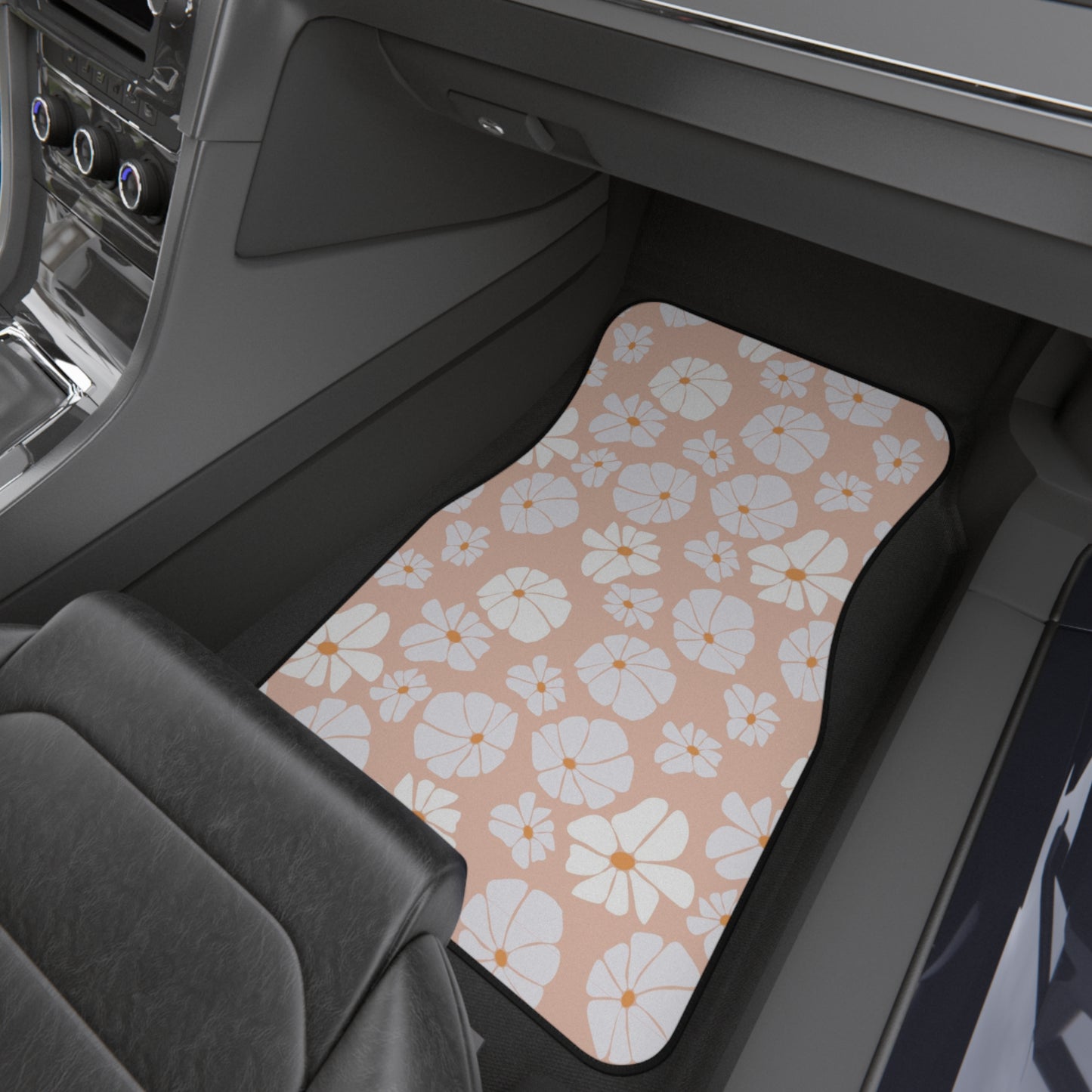 Eclectic Retro Boho Inspired Car Floor Mat - Bring Funky Vibes to Your Vehicle, Set of 4