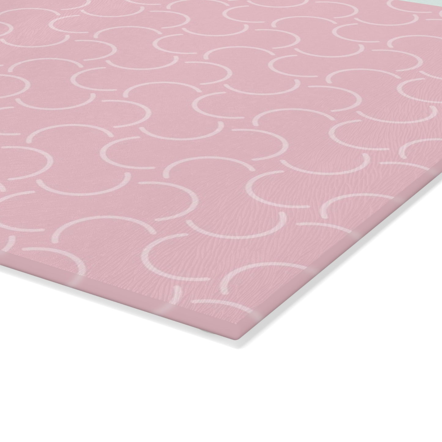 Classy Pink Pattern Glass Cutting Board