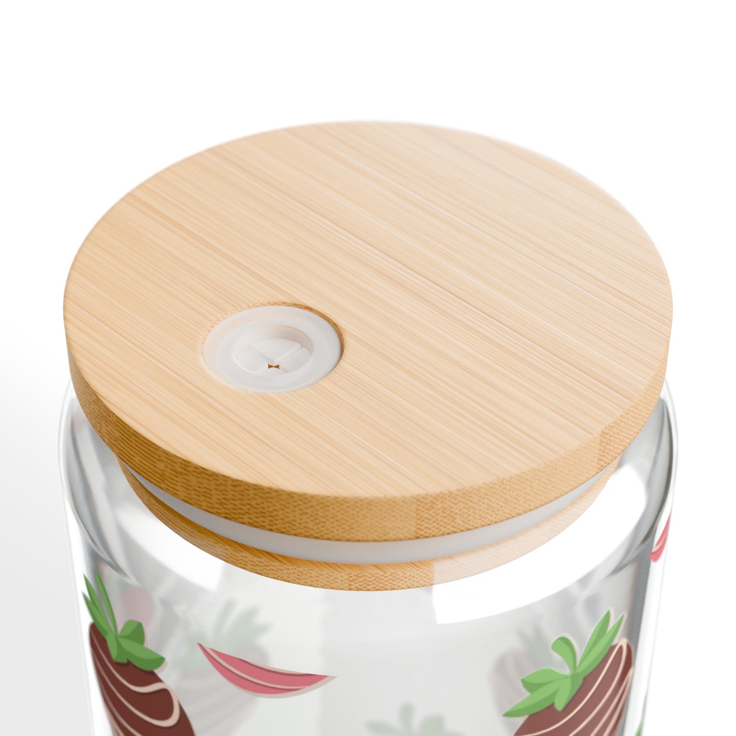 Chocolate Covered Strawberries Inspired Glass Can Cups - Perfect for Chilled Drinks