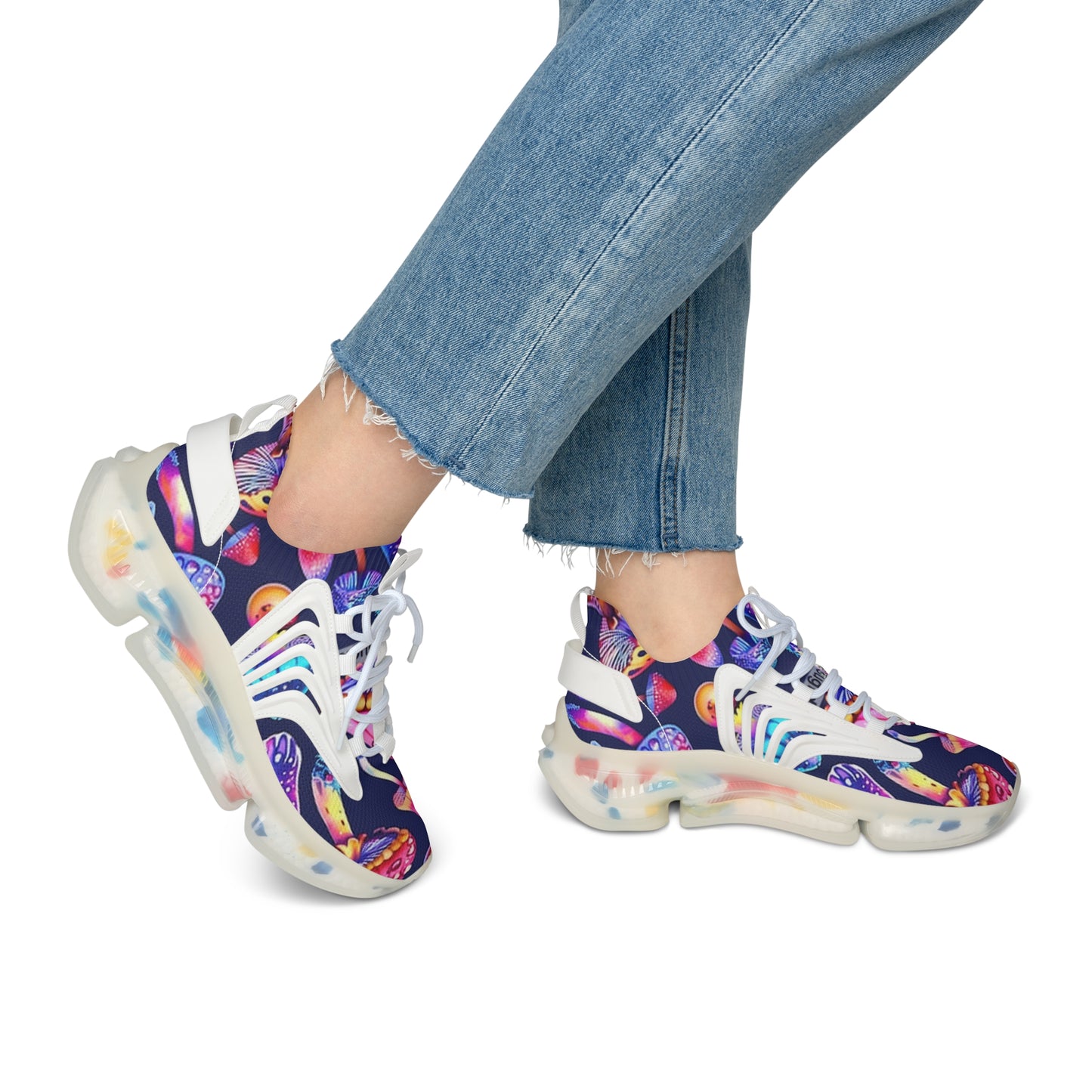 Men's and Women's Neon Mushrooms Sneakers - Funky & Fun Footwear