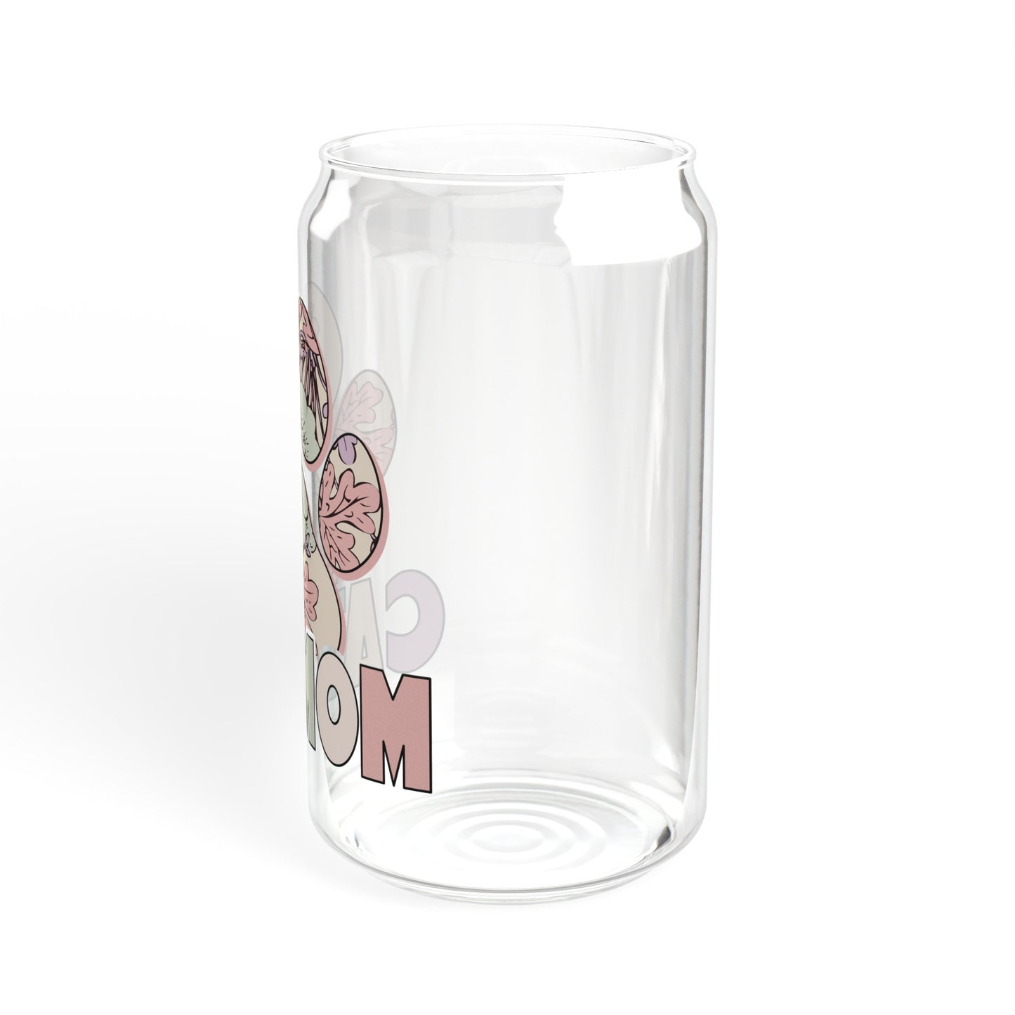 Cat Mom Glass Can Cup - Purrfect for Relaxing with Your Feline Friend