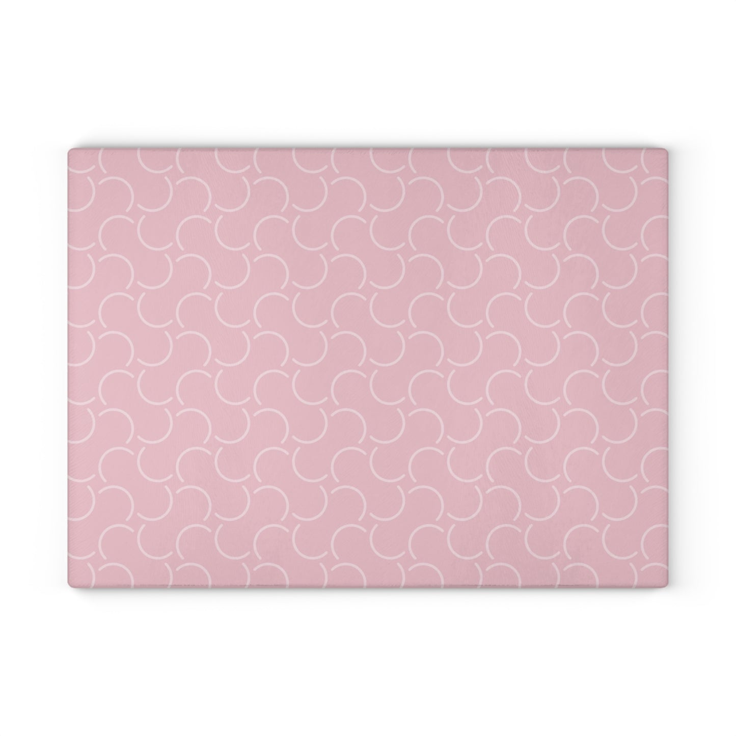 Classy Pink Pattern Glass Cutting Board