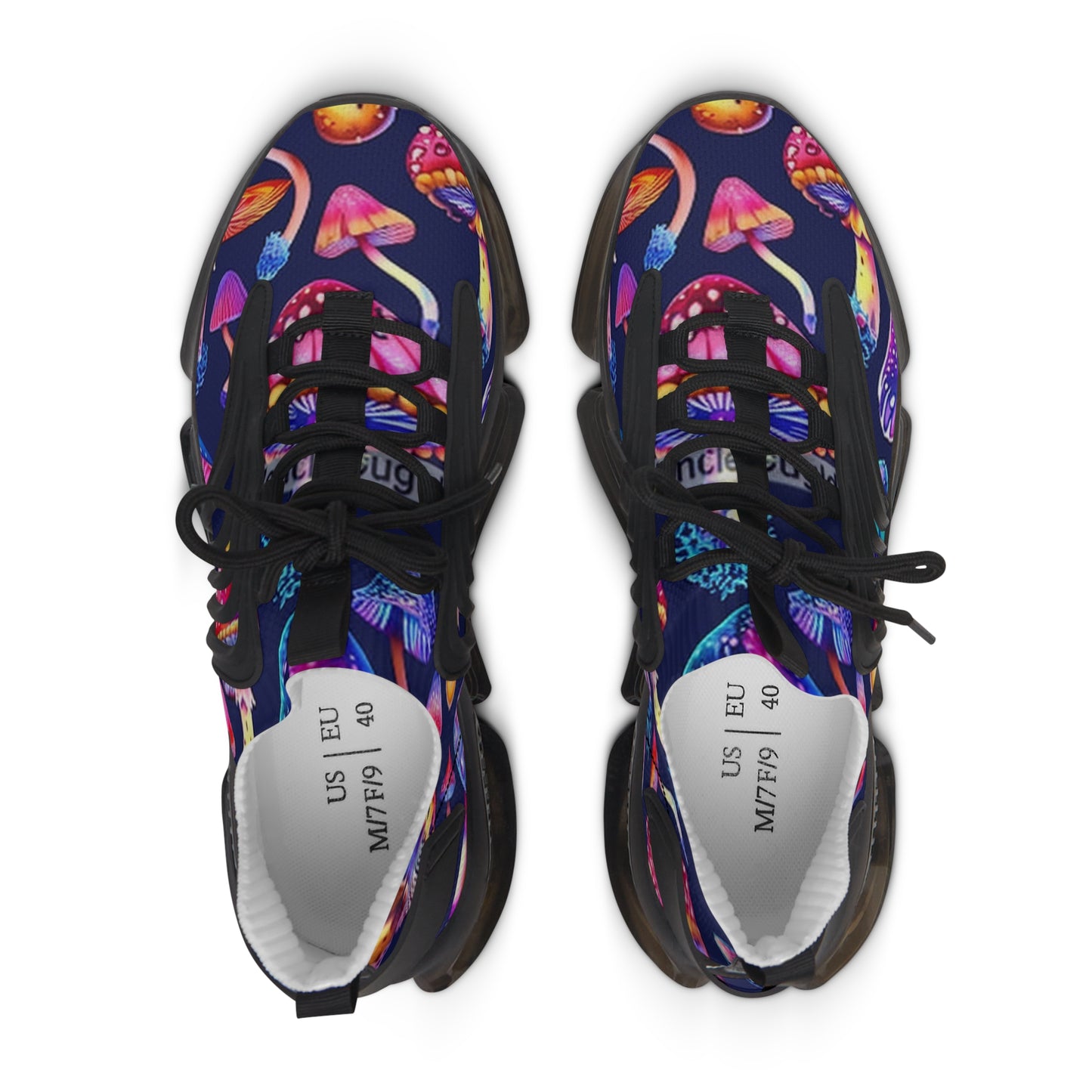 Men's and Women's Neon Mushrooms Sneakers - Funky & Fun Footwear
