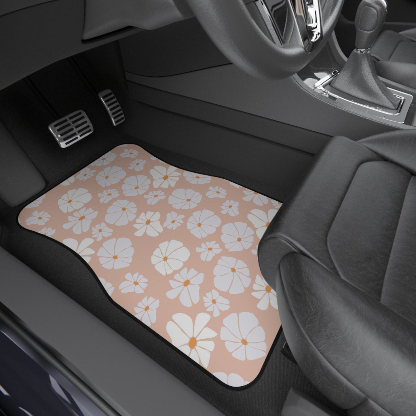 Eclectic Retro Boho Inspired Car Floor Mat - Bring Funky Vibes to Your Vehicle, Set of 4